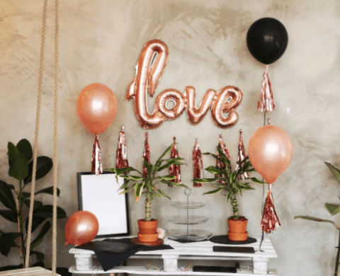 decoração chá revelação