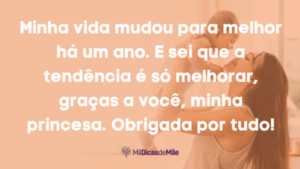 Texto de aniversário para filha de 1 ano Tumblr