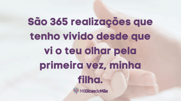 Texto de aniversário para filha de 1 ano Tumblr